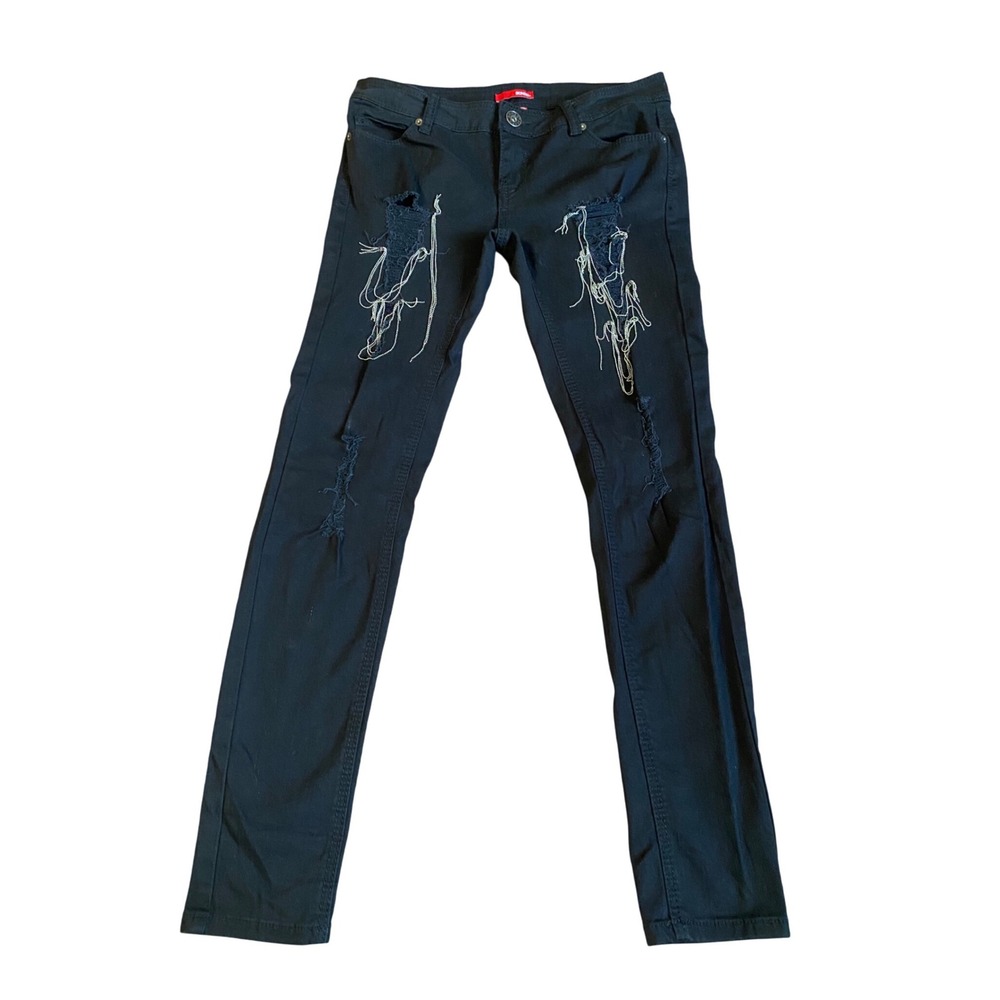 Stylish Black Distressed Women Jeans